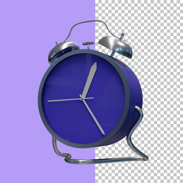 PSD alarm clock 3d render premium psd