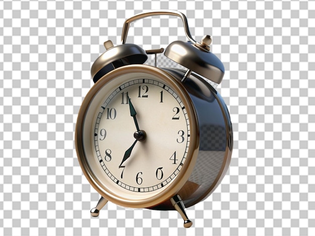 PSD alarm clock on a transparent background