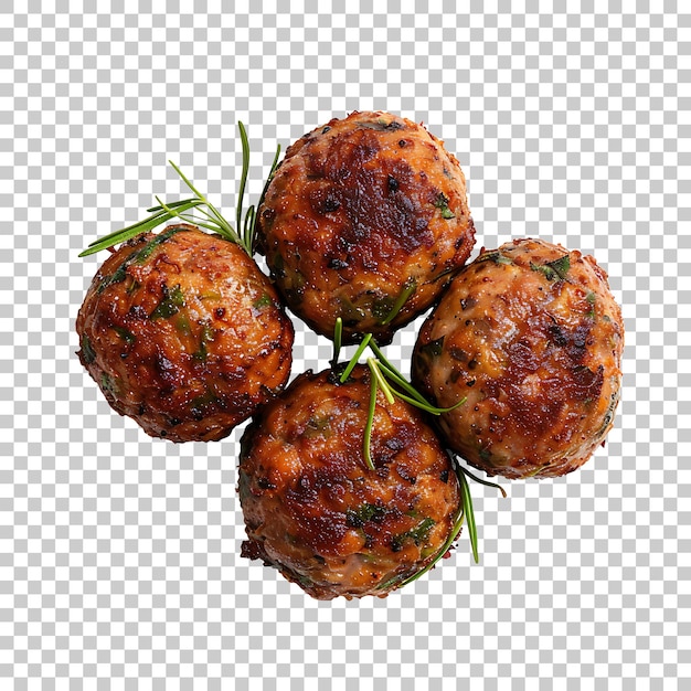 PSD albondigas png with transparent background