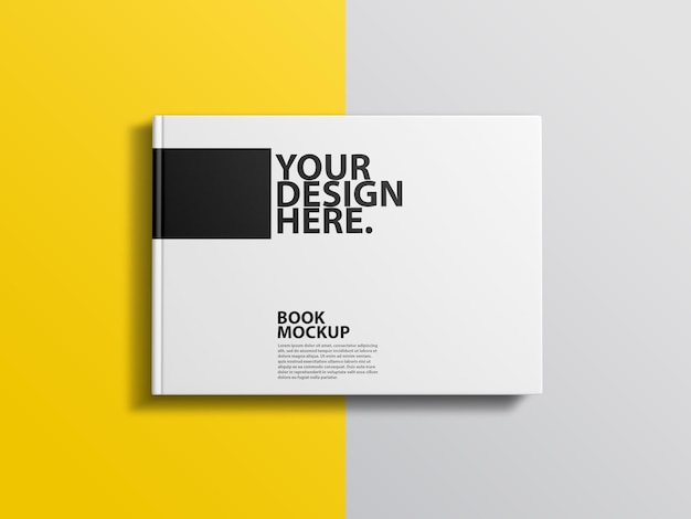 Album Book template Mockup with Hard Cover