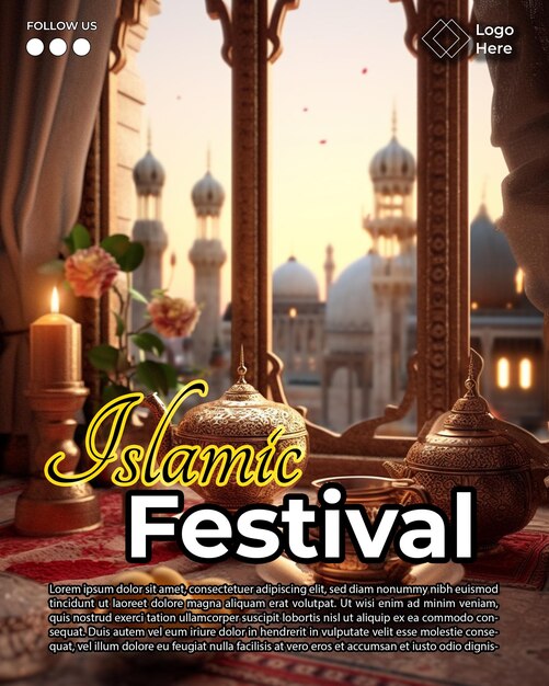 Album z plakatami festiwalu islamskiego