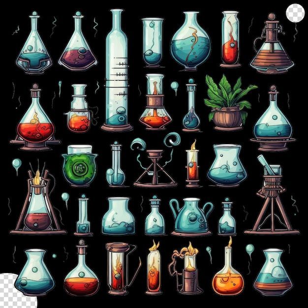 PSD alchemist icon set png