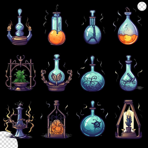 Alchemist icoon set png