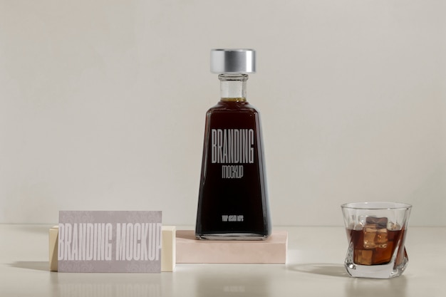 PSD alcoholic beverage modern branding