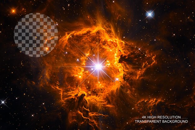 PSD aldebaran star k5iii orange giant distant allure transparent background