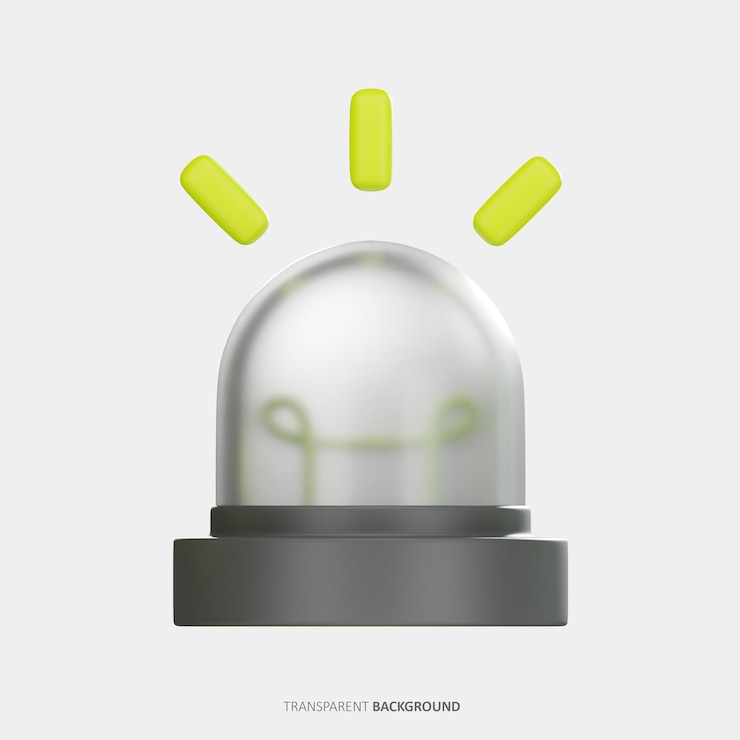 PSD alert 3d illustration