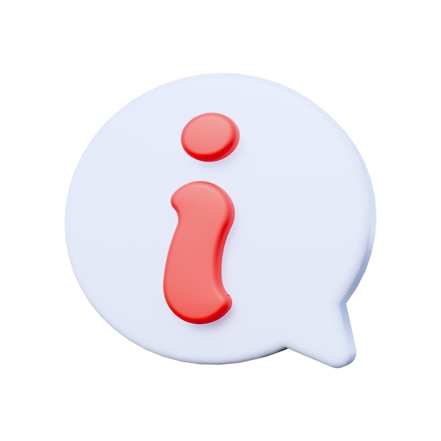 Alert Notification 3D Icon