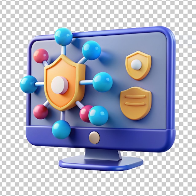 PSD alert and warning icon 3d rendering