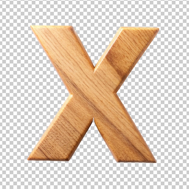 Alfabet 3d houten letter x