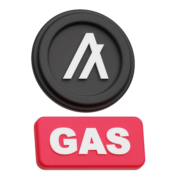 PSD algorand crypto coin 3d icon isolated on the white background