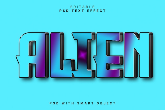 ALIEN 3Dテキストエフェクト