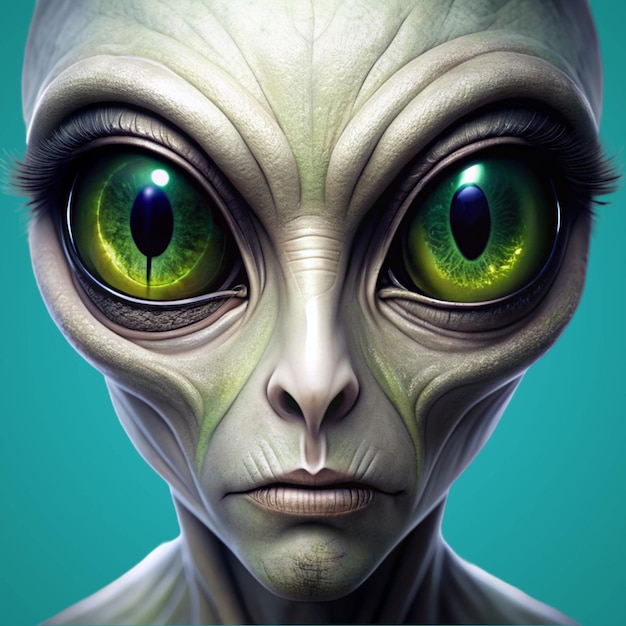 PSD alien cartoon character alien