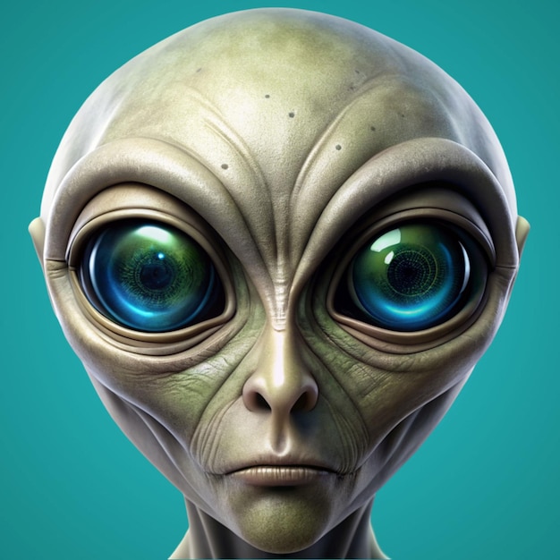 PSD alien cartoon personage alien
