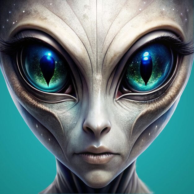 PSD alien cartoon personage alien