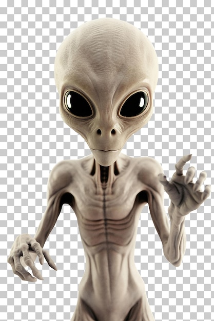 PSD alieno extraterrestre isolato su sfondo trasparente png psd