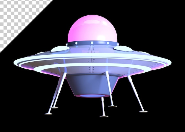 Alien spaceship flying in the sky, alien ship png clipart