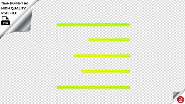 PSD align right 2 vector icon fluorescent green psd transparent