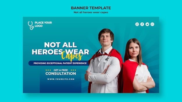 PSD not all heroes wear capes concept template