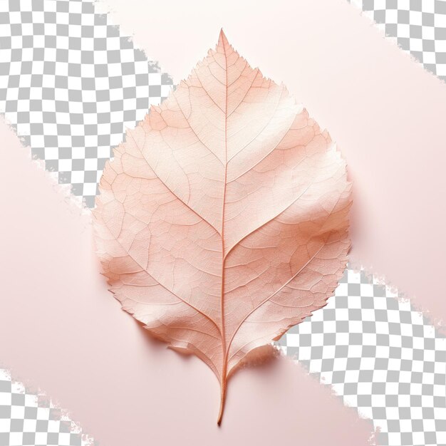 PSD almond leaf that has been dried transparent background