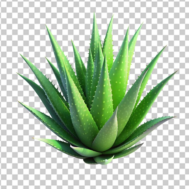 PSD aloe vera plant transparent background