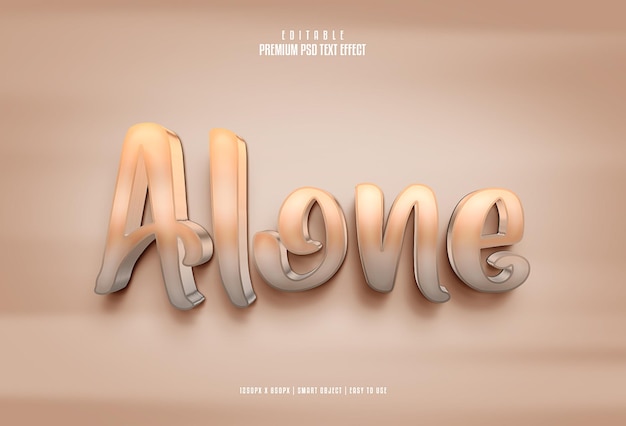 PSD alone fully editable psd text effect maker