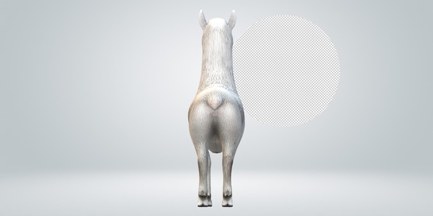 PSD alpaca isolated on a transparent background