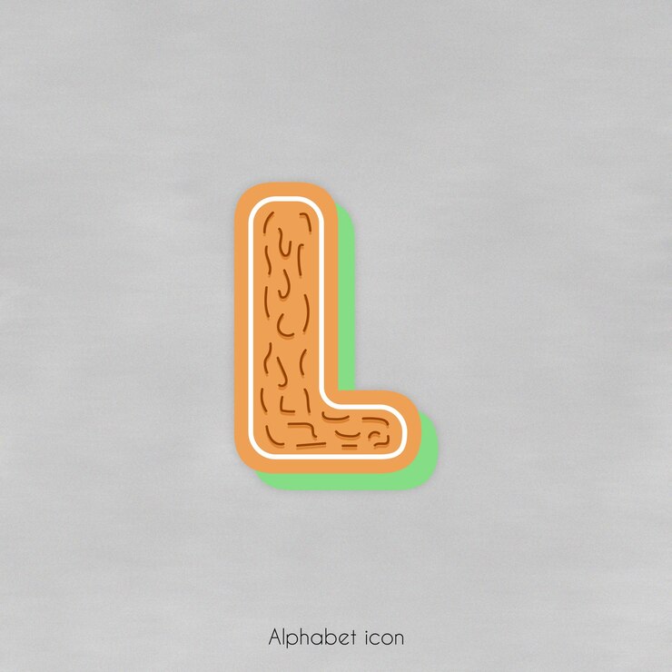 PSD alphabet 3d icon