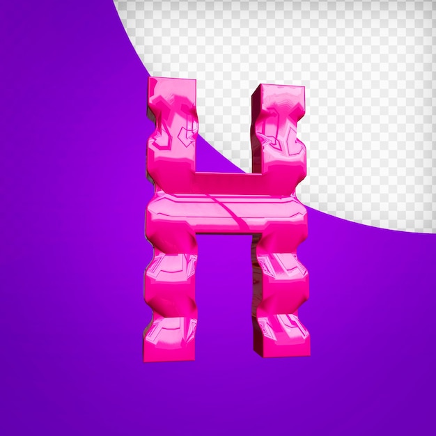 Alphabet 3d render premium