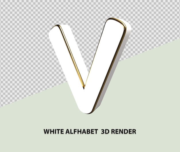 Alphabet 3d render