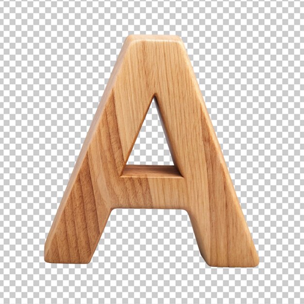 PSD alfabeto 3d lettera in legno a