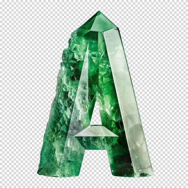 PSD a alphabet letter isolated on transparent background