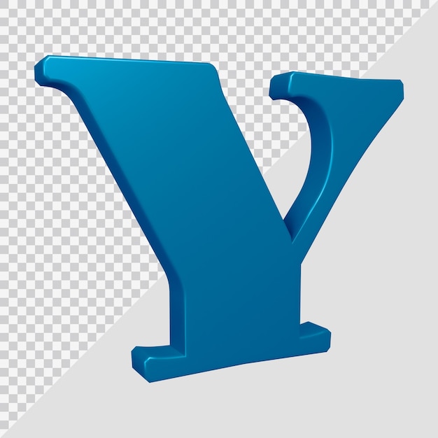 字母的字母和 3D 渲染