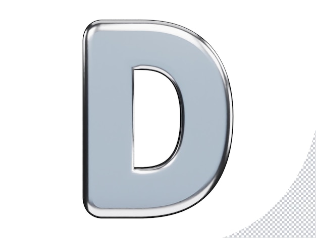Alphabet text effect 3d rendering vector illustration