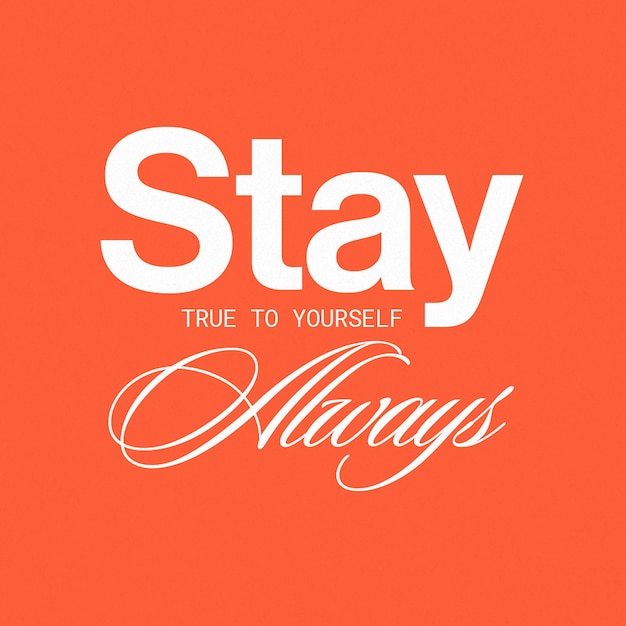 Altijd citaten Typografie Blijf Instagram Post Template