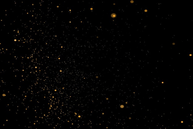 Altın Tozu Bokeh Overlay’leri Işık bokeh arka planı Şeffaf arka plan bokeh’li ışık efekti