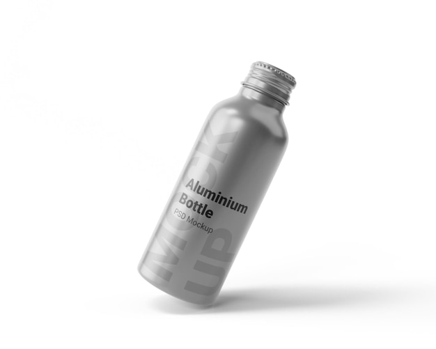 Aluminium fles mockup