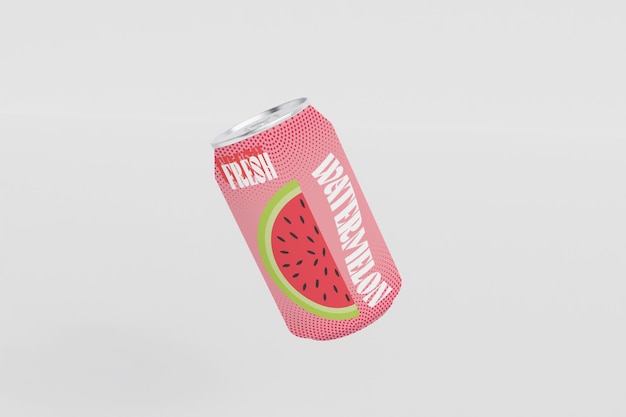 Aluminium Soda Can Mockup