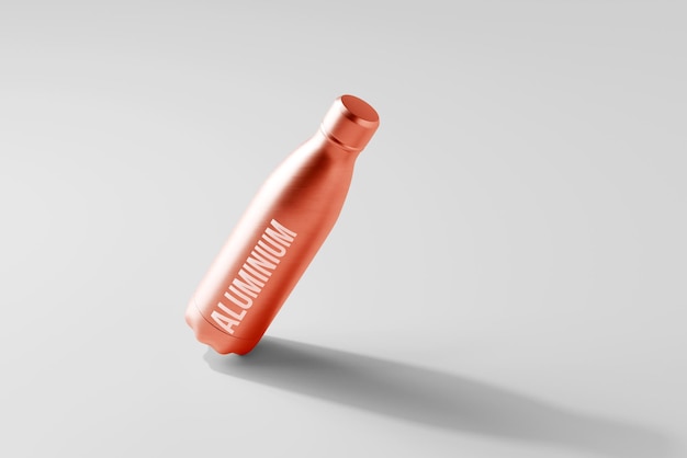 Aluminium Water Bottle Mockup