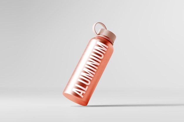 Aluminium Water Bottle Mockup