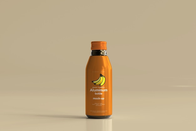 Aluminum Beverage Bottle Mockup