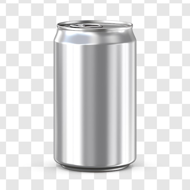 PSD aluminum can mockup transparency background psd