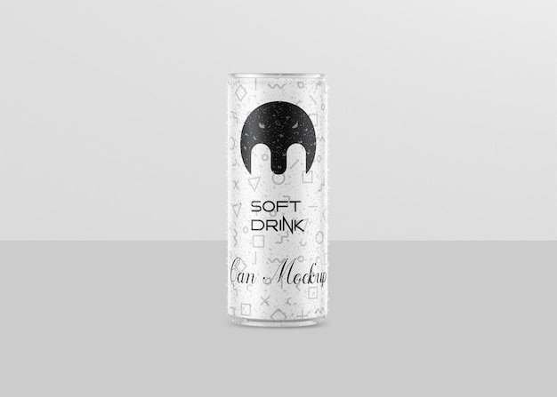 Aluminum can mockup