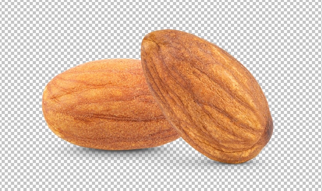 Amandelen geïsoleerd op alfalaag
