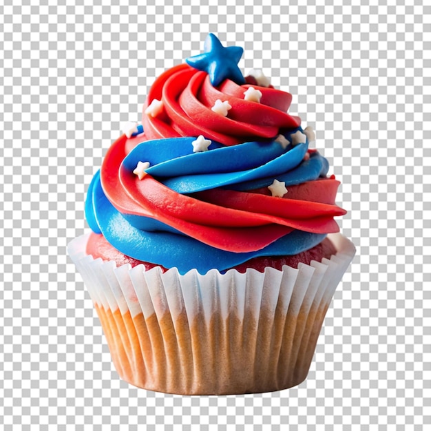 PSD アメリカ国旗カップケーキ
