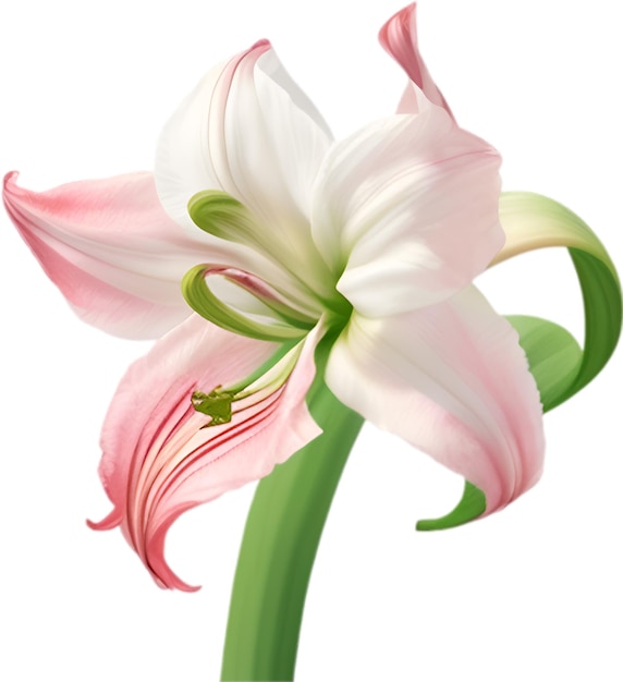 PSD amaryllis clipart una carina icona del fiore di amaryillis