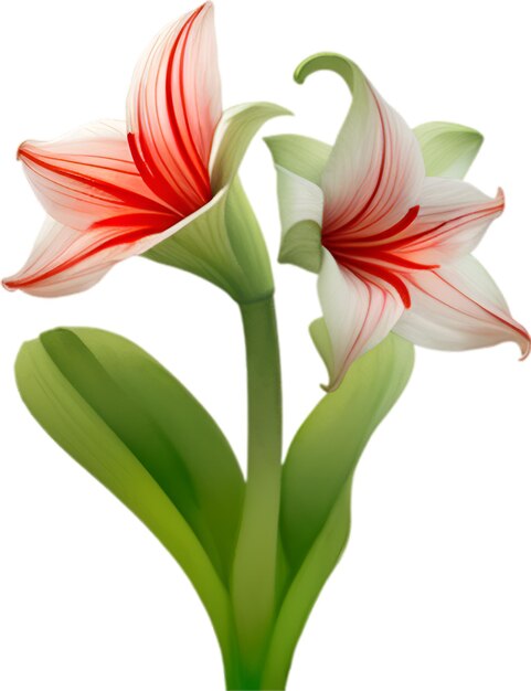 PSD amaryllis clipart una carina icona del fiore di amaryillis