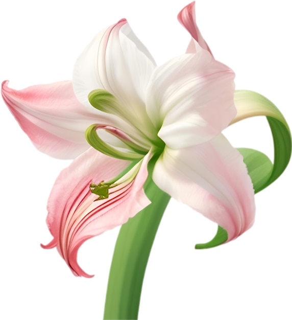 PSD amaryllis clipart een schattig amaryllus bloem icoon