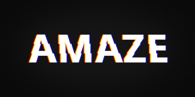 Amaze editable text style effect