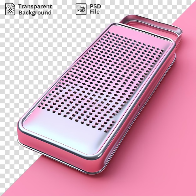 PSD amazing grater on a pink background