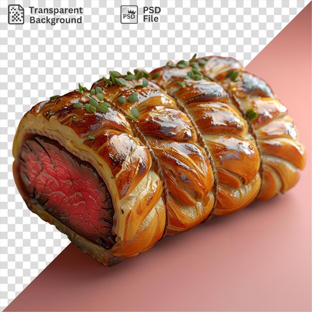 PSD amazing hearty beef wellingtons in a pastry shell